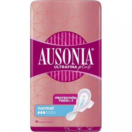 Ausonia Ultra Thin Plus Normal Wings Lightly Scented 16 Pads