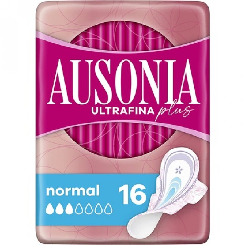Ausonia Ultra Thin Plus Normal Wings Lightly Scented 16 Pads