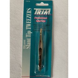 Borte Deluxe Slant Tip Tweezer with 24 Karat Gold Surface 5-40B