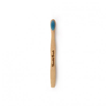 The Humble Co. Bamboo Kids Toothbrush Blue Ultra-Soft Bristles Dentist Approved