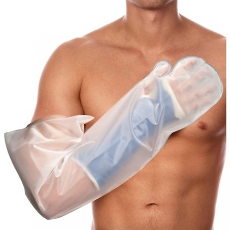 AquaShield Reusable Waterproof Cast Cover for Adult Full Arm A31 Bandage Protector for Bath Shower Pool Swimming Made