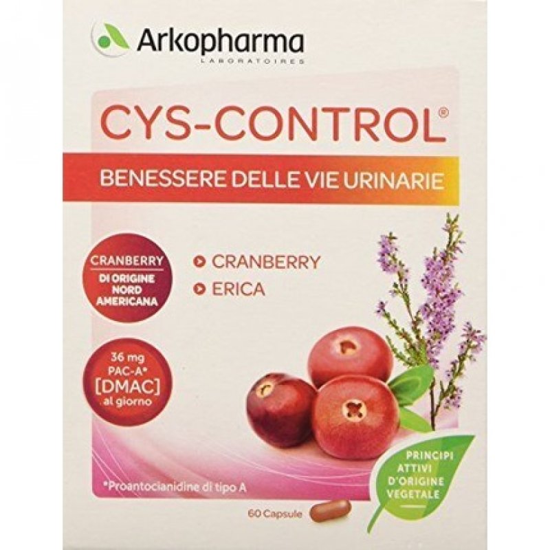 Arkopharma Cys Control Cranberry Dietary Supplement 60 Capsules