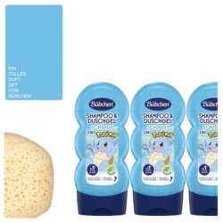 2in1 Kids Shampoo & Shower Gel Schiggy Vegan with Sponge 230ml