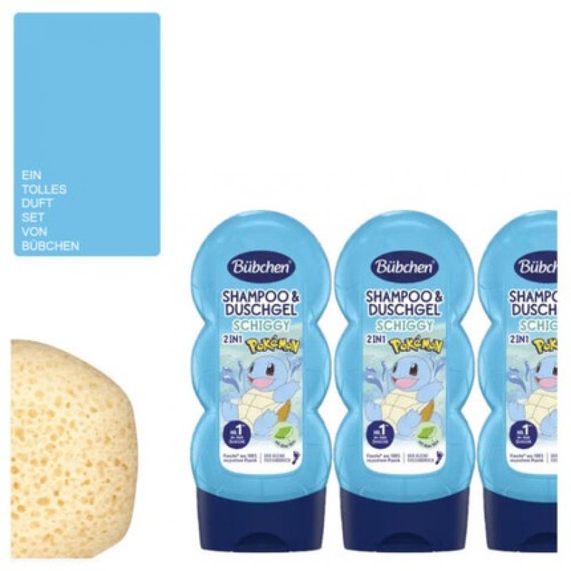2in1 Kids Shampoo & Shower Gel Schiggy Vegan with Sponge 230ml