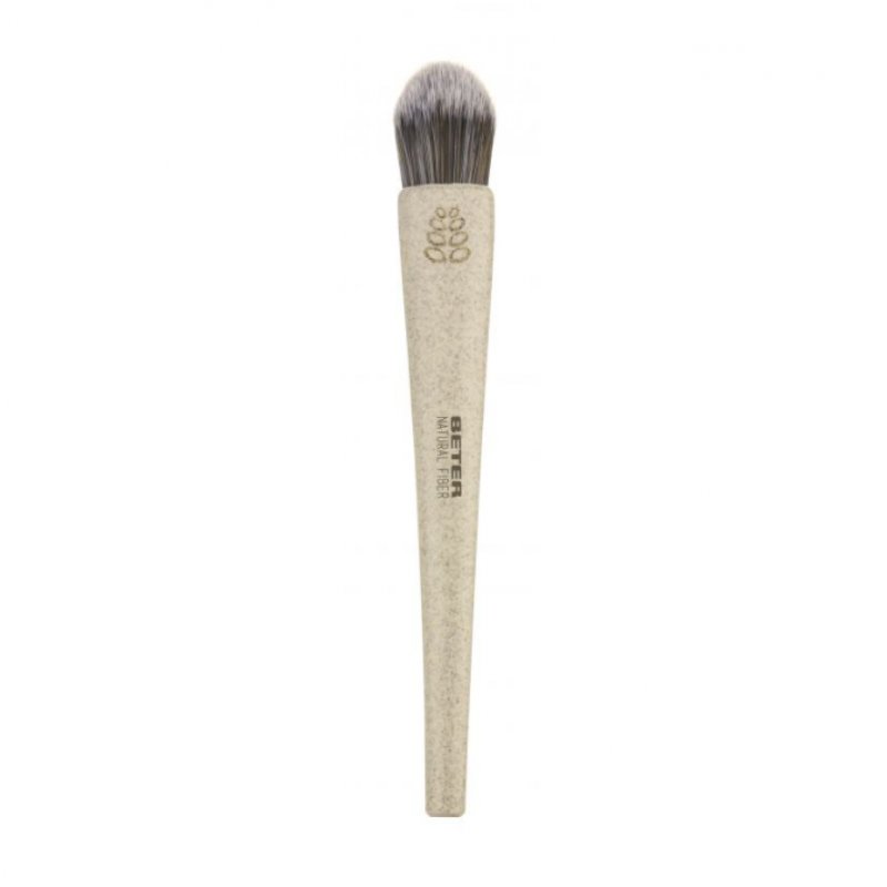 Beter Concealer Makeup Brush Synthetic Hair Cruelty-Free Natural Fiber Handle with Wheat Fiber Perfect for Correcting
