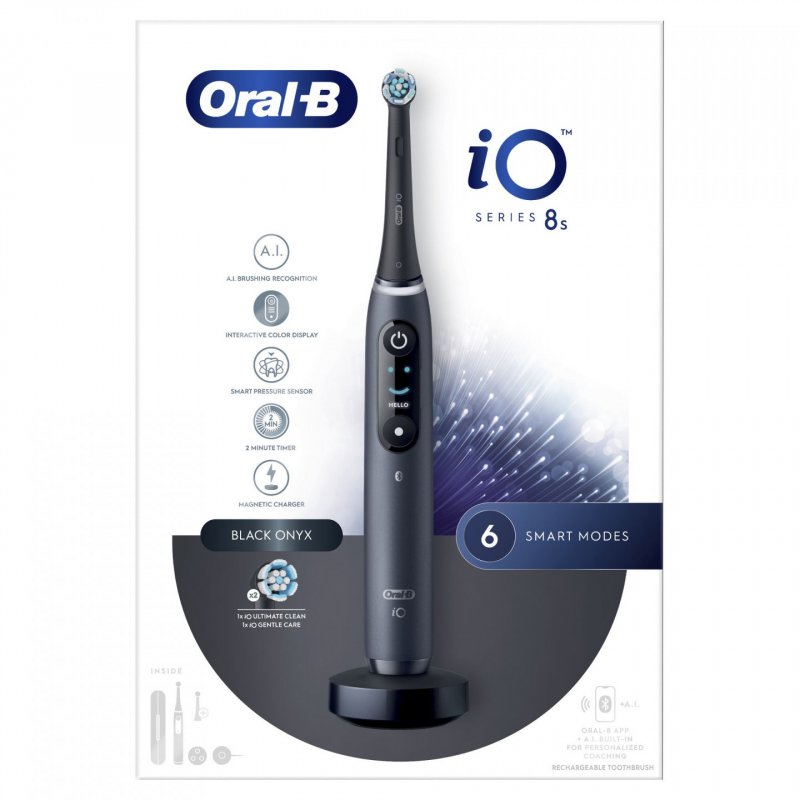 Oral-B iO 8S Adulte Brosse à dents vibrante Noir