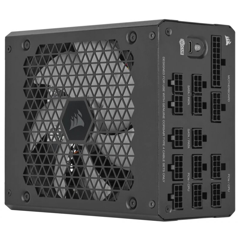 Corsair 1000W HX1000i V2 PSU, Fluid Dynamic Fan, Fully Modular, Ultra-Low Noise, 80 Platinum, ATX 3.0, PCIe 5.0