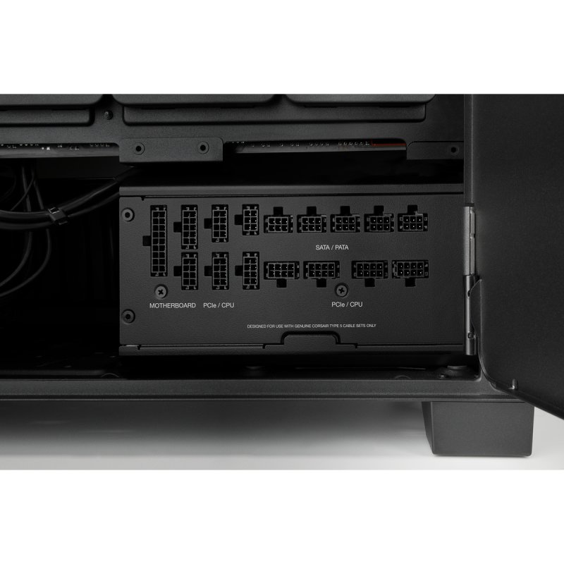 Corsair 1200W RMx SHIFT Series RM1200X PSU, Fluid Dynamic Fan, Fully Modular, 80 Gold, ATX 3.0, PCIe 5.0