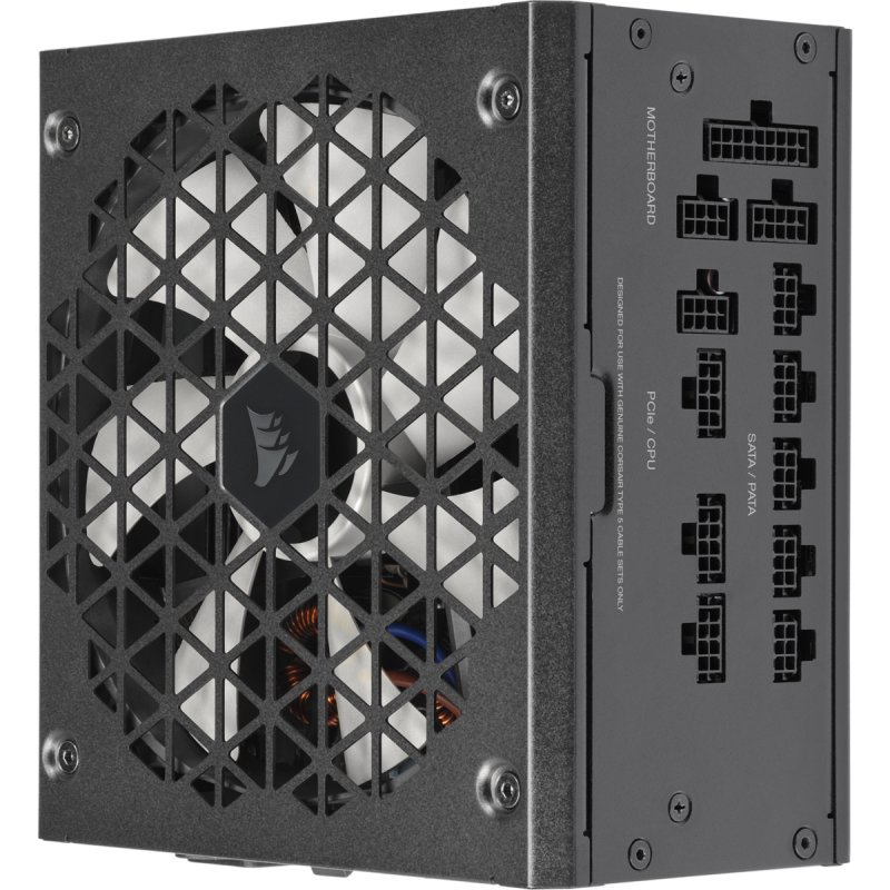 Corsair 850W RMx SHIFT Series RM850X PSU, Fluid Dynamic Fan, Fully Modular, 80 Gold, ATX 3.0, PCIe 5.0