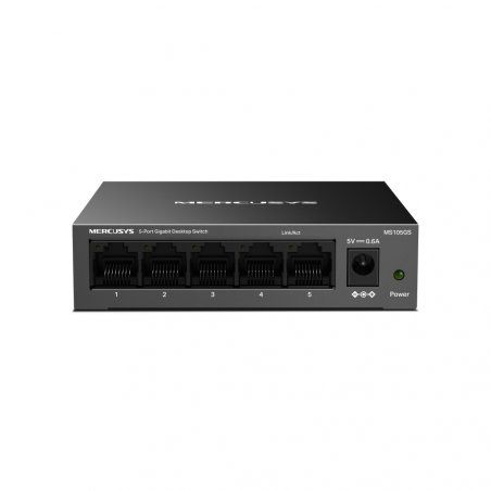 Mercusys (MS105GS) 5-Port Gigabit Unmanaged Desktop Switch, Steel Case