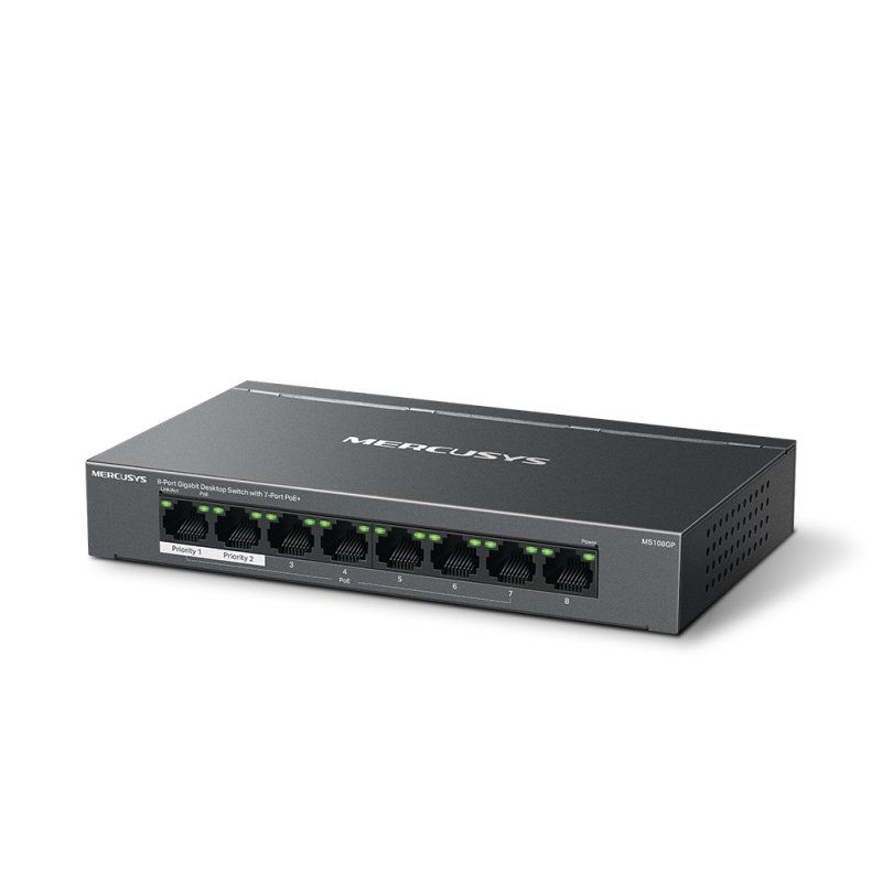 Mercusys 8-Port Gigabit Desktop Switch with 7-Port PoE 