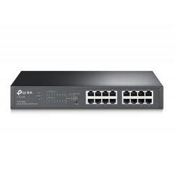 TP-LINK (TL-SG1016PE) 16-Port Gigabit Easy Smart Desktop/Rackmount Switch, 8-Port PoE , Metal