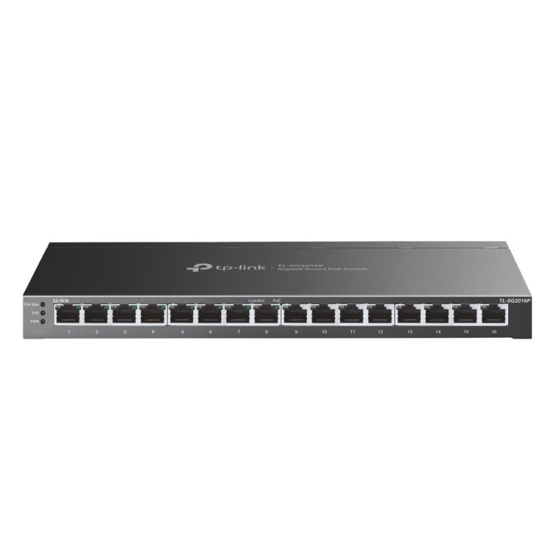 TP-Link JetStream 16-Port Gigabit Smart Switch with 8-Port PoE 