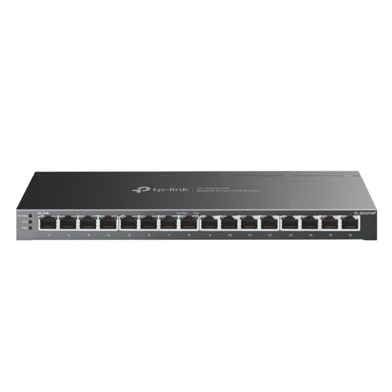 TP-Link TL-SG2016P commutateur réseau L2/L3/L4 Gigabit Ethernet (10/100/1000) Connexion Ethernet, supportant