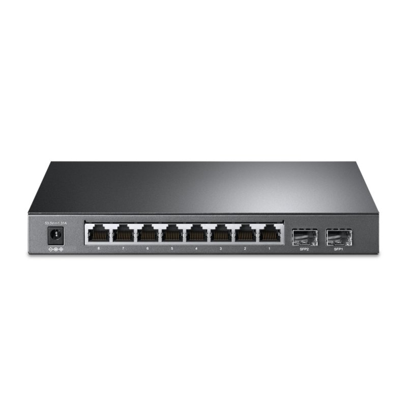 TP-Link TL-SG2210P Géré L2 Gigabit Ethernet (10/100/1000) Connexion Ethernet, supportant l'alimentation via ce port