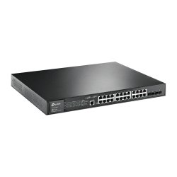 TP-LINK (TL-SG3428MP) JetStream 28-Port Gigabit L2 Managed Switch with 24-Port PoE , 4 SFP Slots, Rackmountable