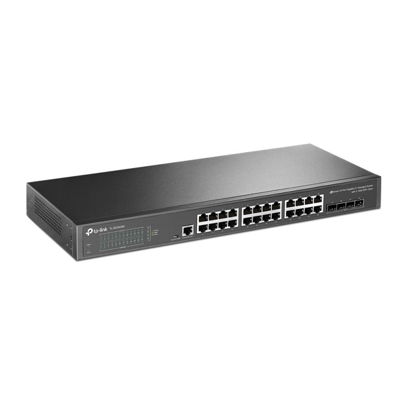 TP-Link JetStream 24-Port Gigabit L2 Managed Switch with 4 10GE SFP Slots
