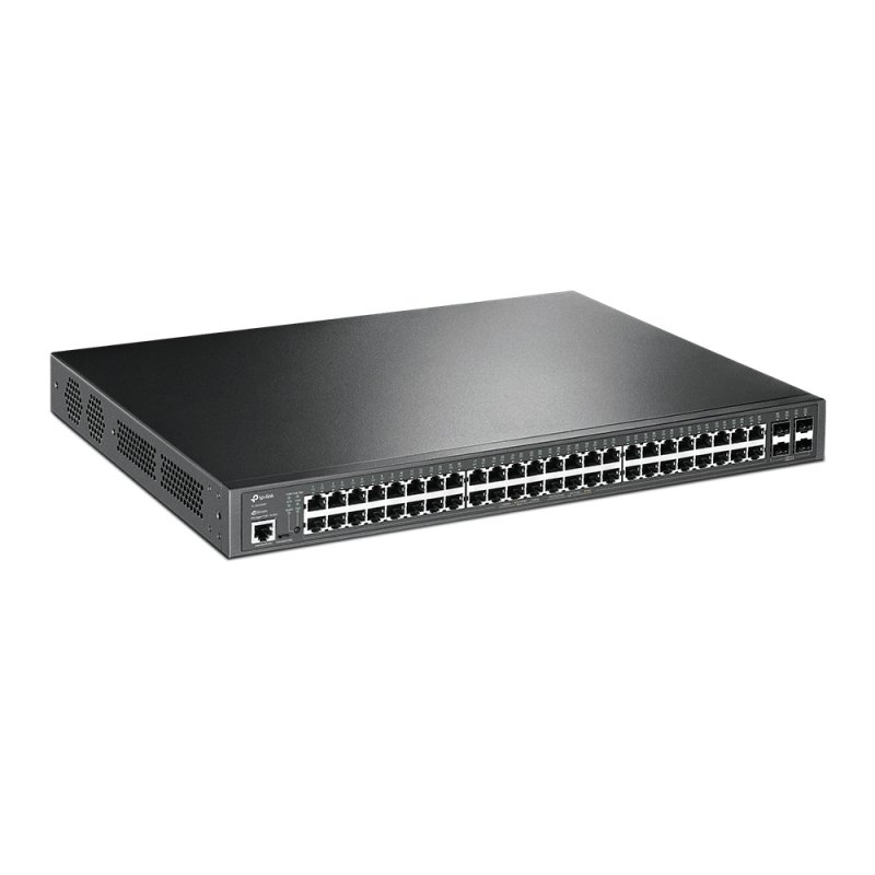 TP-LINK (TL-SG3452P) JetStream 52-Port Gigabit L2 Managed Switch with 48-Port PoE , 4 SFP Slots, Rackmountable
