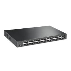 TP-LINK (TL-SG3452XP) JetStream 48-Port Gigabit and 4-Port 10GE SFP L2 Managed Switch with 48-Port PoE , Rackmountable