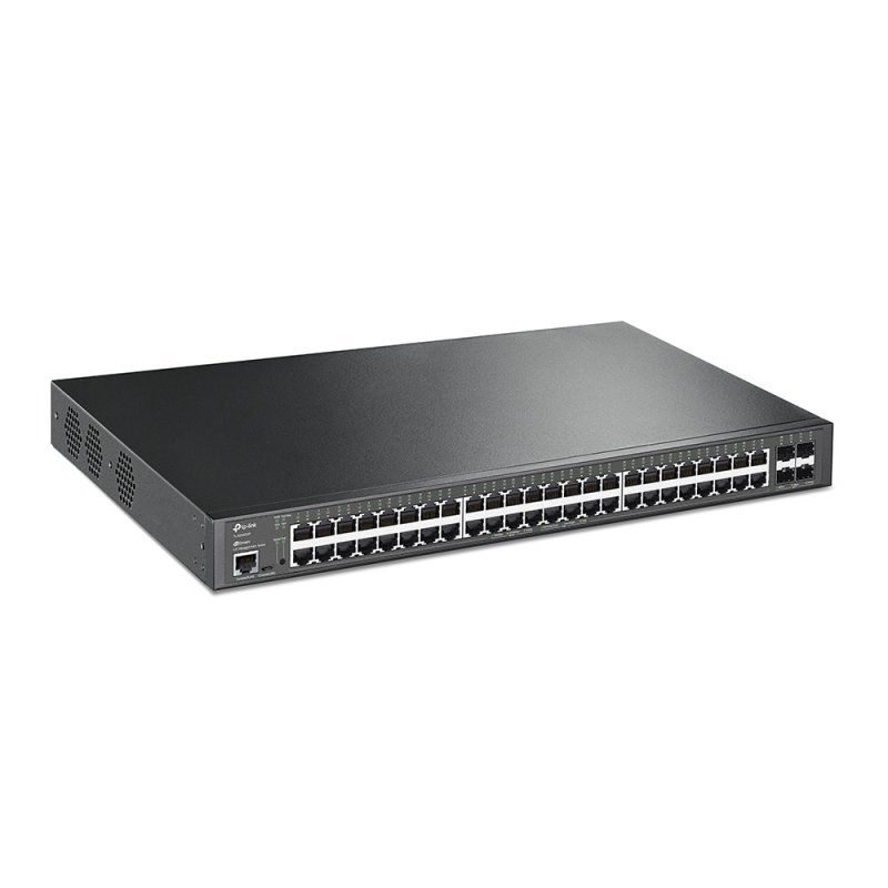 TP-LINK (TL-SG3452XP) JetStream 48-Port Gigabit and 4-Port 10GE SFP L2 Managed Switch with 48-Port PoE , Rackmountable