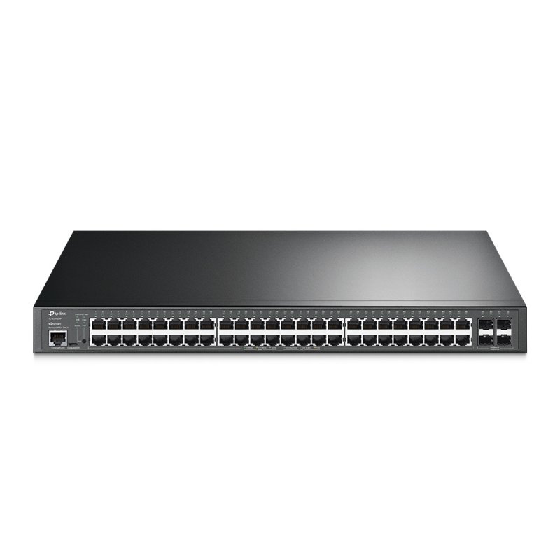 TP-LINK (TL-SG3452XP) JetStream 48-Port Gigabit and 4-Port 10GE SFP L2 Managed Switch with 48-Port PoE , Rackmountable