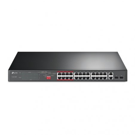 TP-Link 24-Port 10/100Mbps 2-Port Gigabit Unmanaged PoE Switch