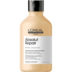 L'Oreal Professionnel Shampoo with Protein and Gold Quinoa for Dry and Damaged Hair Serie Expert Absolut Repair 300ml