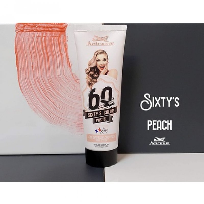 Hairgum Peach Sixty'S Colour Cream 60ml