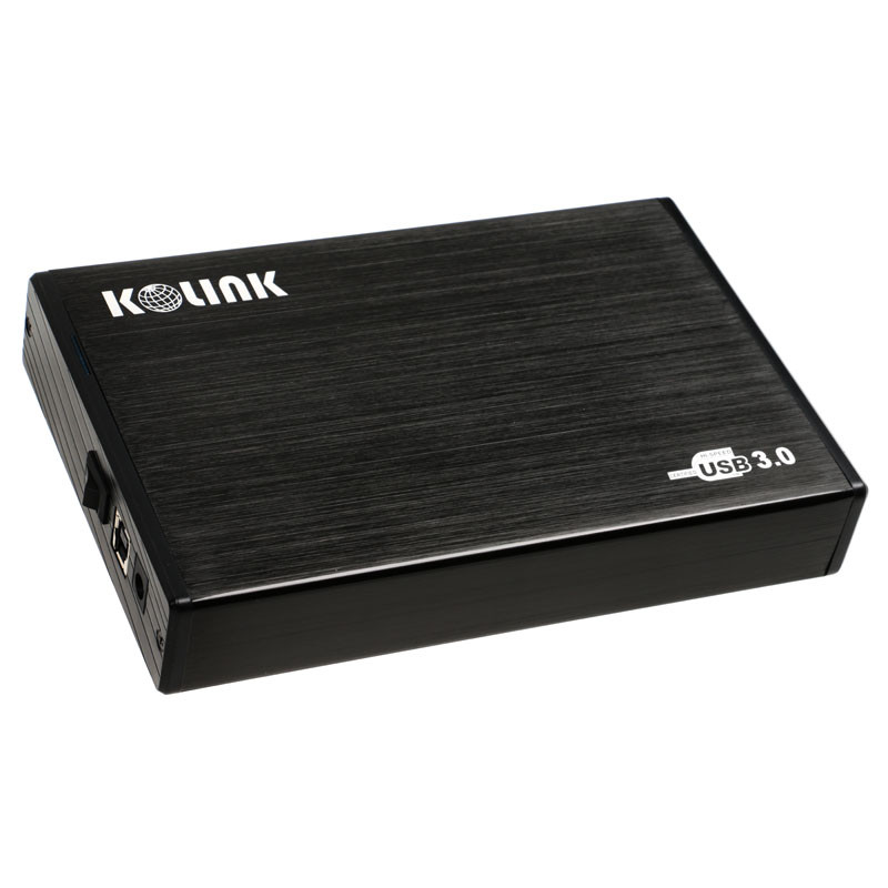 Kolink compatible 3,5 Zoll USB 3.0 externes Gehäuse - schwarz