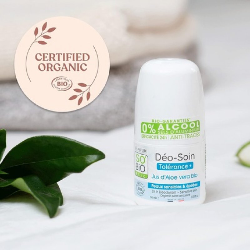 SO'BiO étic Aloe Vera Cosmos Bio-Deodorant Hypoallergenic 50ml