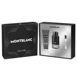 Montblanc Explorer Gift Box for Men Perfume EDP 100ml Travel Scent 7.5ml Shower Gel 100ml