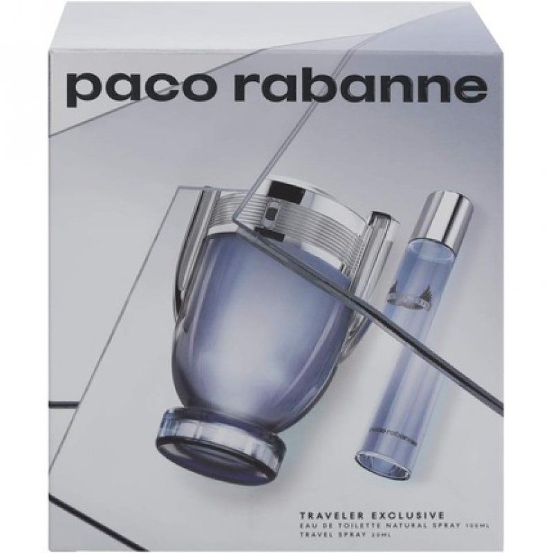 Paco Rabanne Invictus - Eau De Toilette 100ml 20ml Travel Set