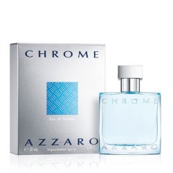 Azzaro Chrome Eau de Toilette Fresh Mens Cologne 1.0 Fl Oz