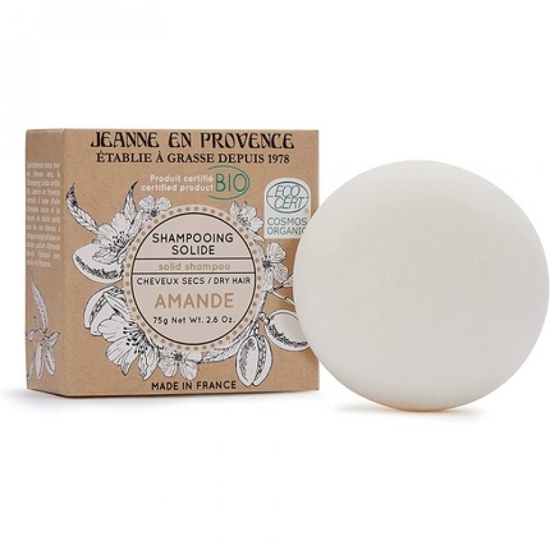 Jeanne En Provence Solid Shampoo Almond Bio Made in France 75g