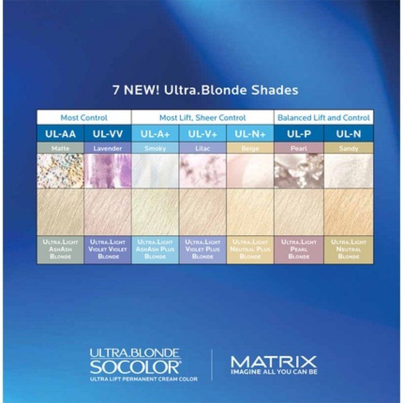 Matrix SOCOLOR Hair Color Ultra Blonde Shades 90ml Tubes