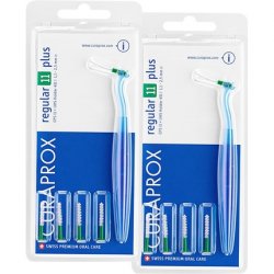 Curaprox Interdental Brushes CPS 11 Regular Plus 1.1mm Diameter 2.5mm Effectiveness Set