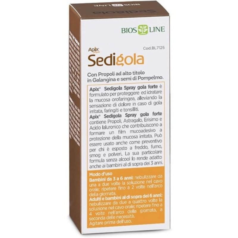 Apix Propoli Sedigola Strong Throat Spray No-Alcohol 30ml