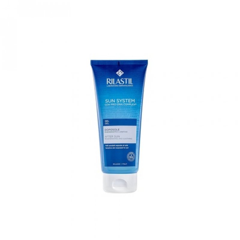 Rilastil Sun System Gel Face and Body Regenerating Moisturizing and Soothing with Hyaluronic Acid for Sensitive Skin