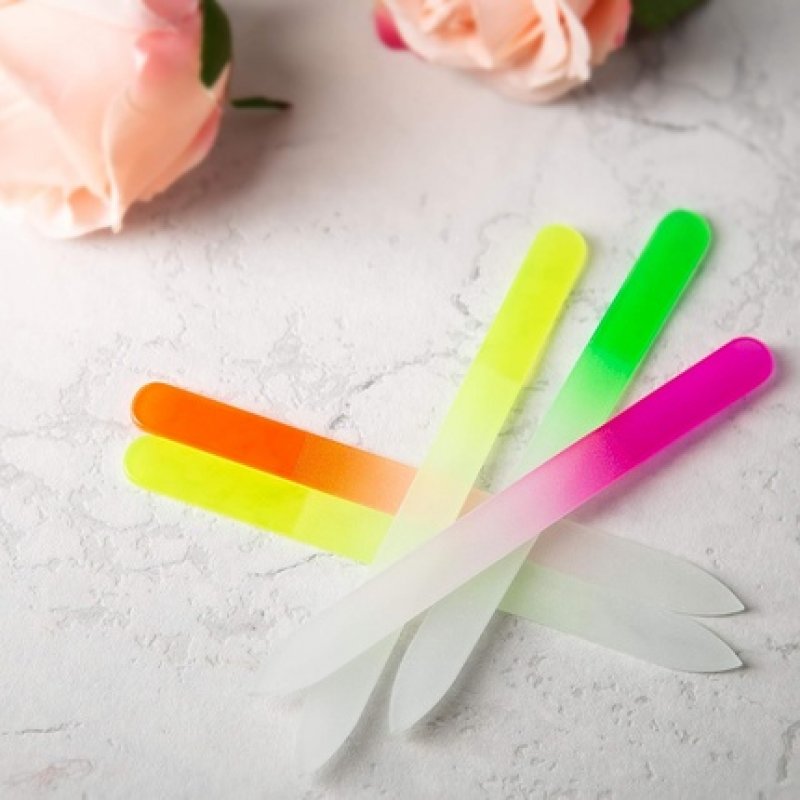 T4B MIMO Glass Nail File with Neon Pattern