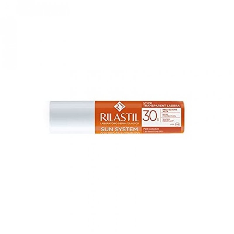 Rilastil Sun System Transparent Stick SPF30 Sun Protection for Lips 4.5ml