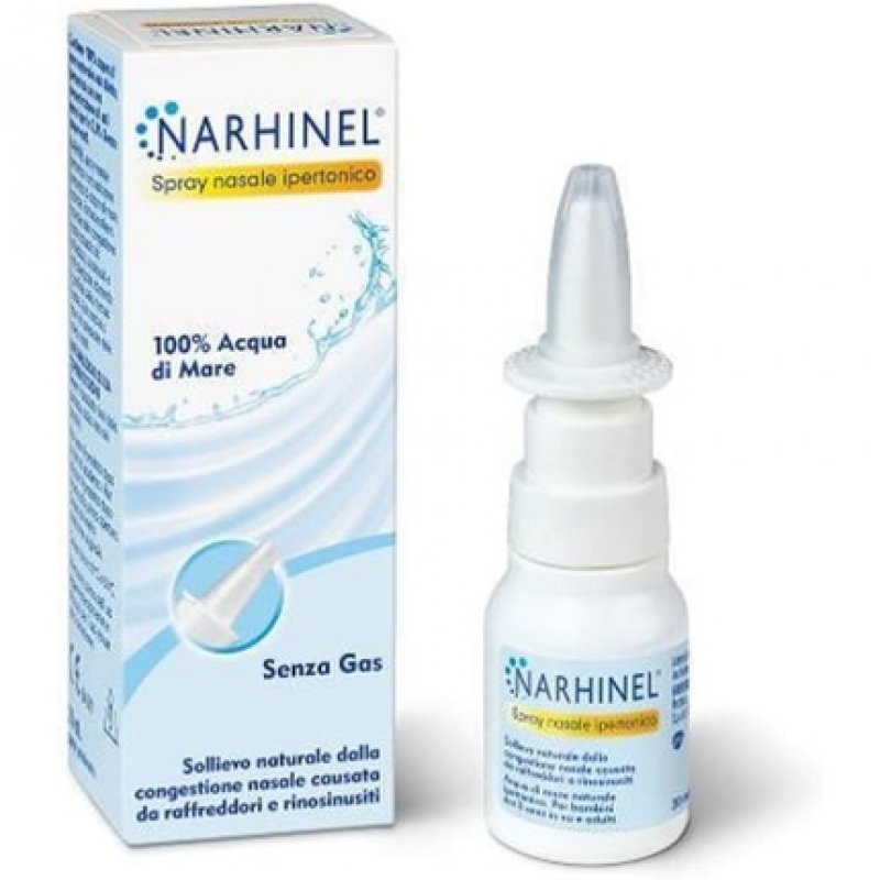 Narhinel Hypertonic Nasal Spray 100% Seawater 20ml
