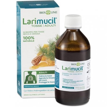 Bios Line Larimucil Adult Cough Syrup Dry and Wet Cough 175ml