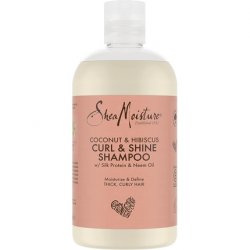 SheaMoisture Coconut & Hibiscus Curl & Shine Shampoo for Thick, Curly Hair 384ml