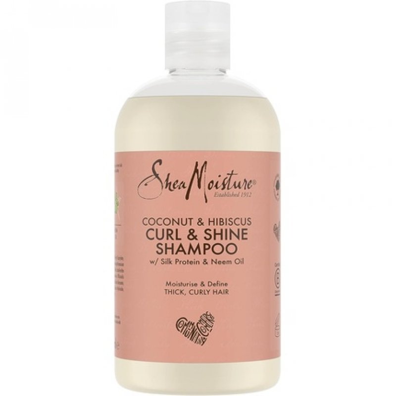 SheaMoisture Coconut & Hibiscus Curl & Shine Shampoo for Thick, Curly Hair 384ml
