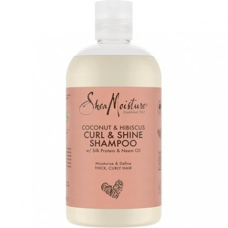 SheaMoisture Coconut & Hibiscus Curl & Shine Shampoo for Thick, Curly Hair 384ml