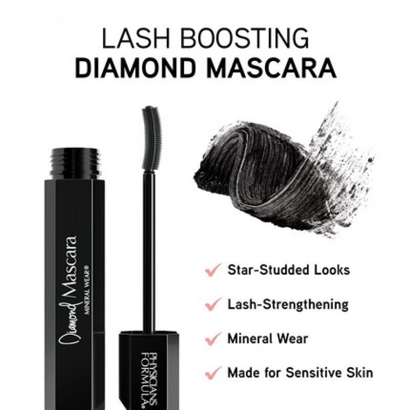 Physicians Formula Mineral Wear Diamond Mascara with Diamond Dust for Lash Strengthening Effect