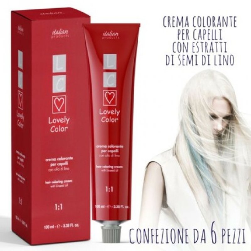 Lovely Color Permanent Hair Dye Kit 6x100ml