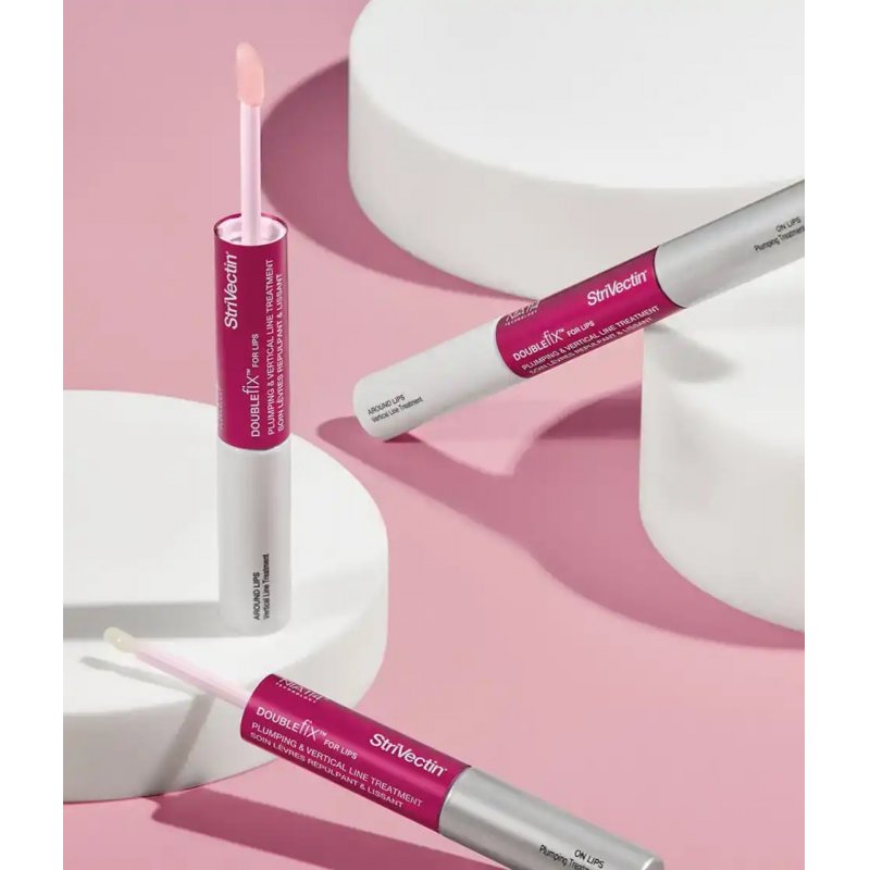 StriVectin Anti-Wrinkle Double Fix for Lips Plump and Smooth Vertical Lines Hydrating Two-in-One Treatment 0.16 Fl O