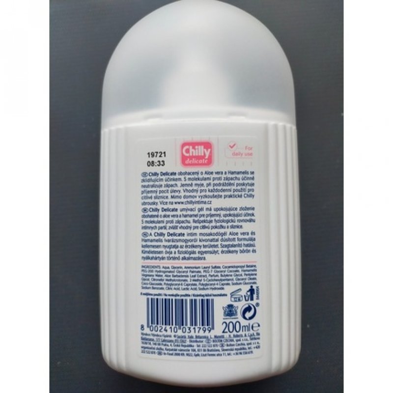 CHILLY Delicate Gel for Intimate Hygiene 200ml