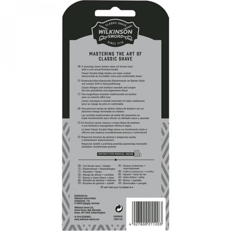 Wilkinson Sword Vintage Straight Razor With 5 Interchangeable Blades